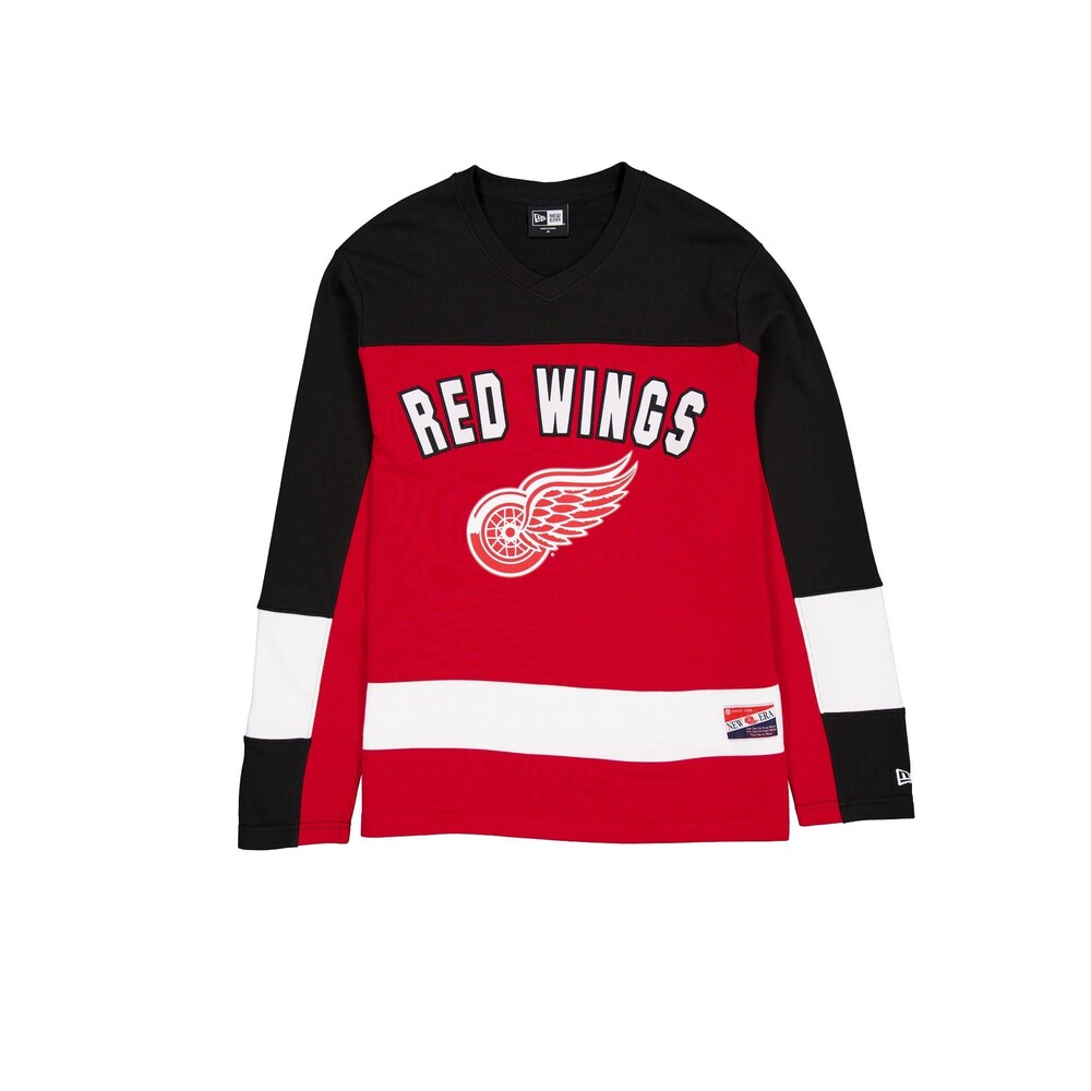New Era Detroit Red Wings Throwback Long Sleeve T-Shirt - Size L